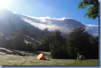 Zeltplatz Reittour Pucon Chile